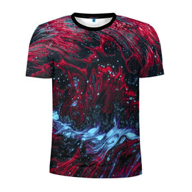 Мужская футболка 3D спортивная с принтом Всплеск Красного , 100% полиэстер с улучшенными характеристиками | приталенный силуэт, круглая горловина, широкие плечи, сужается к линии бедра | abstraction | neon | red devil | storm | trend | water | абстракция | буря | весна | вода | всплеск | зима | краска | краски | красный | лето | мода | неон | неоновые цвета | осень | природа | сила | стиль | тренды | шторм | яркие