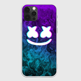 Чехол для iPhone 12 Pro Max с принтом MARSHMELLO , Силикон |  | Тематика изображения на принте: dj | marshmello | neon | usa | америка | клубная музыка | маршмелло | музыка | музыкант | неон