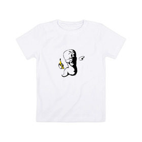 Детская футболка хлопок с принтом Worms , 100% хлопок | круглый вырез горловины, полуприлегающий силуэт, длина до линии бедер | dos | банан | бэнкси | война | граната | граффити | игра | ретро | червяк | червячки | червячок