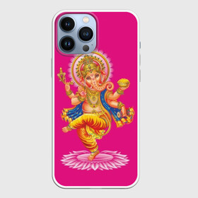 Чехол для iPhone 13 Pro Max с принтом Ганеша ,  |  | character | deity | elephant | four | ganesh | god | gold | hands | head | hinduism | jewel | jewels | lord | ornament | pattern | well being | wisdom | благополучие | бог | божество | владыка | ганеша | голова | драгоценности | золото | индуизм | мудрост