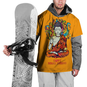 Накидка на куртку 3D с принтом Happy Buddha Purnima , 100% полиэстер |  | buddha | golden | happy | indian | kesa | lotus | monk | orange | ornament | pattern | pose | religion | shakyamuni | spiritual | te | будда | буддизм | духовный | золотой | индийский | кашая | кэса | лотос | оранжевый | орнамент | основатель | по