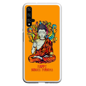 Чехол для Honor 20 с принтом Happy Buddha Purnima , Силикон | Область печати: задняя сторона чехла, без боковых панелей | buddha | golden | happy | indian | kesa | lotus | monk | orange | ornament | pattern | pose | religion | shakyamuni | spiritual | te | будда | буддизм | духовный | золотой | индийский | кашая | кэса | лотос | оранжевый | орнамент | основатель | по