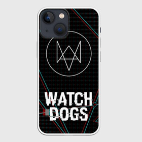 Чехол для iPhone 13 mini с принтом WATCH DOGS ,  |  | action | ct os | ded sec | fox | gamer | glitch | hacker | player | watch dogs | watch dogs 2 | глитч | знак лиса | игра | компьютерная игра | хакер