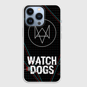 Чехол для iPhone 13 Pro с принтом WATCH DOGS ,  |  | action | ct os | ded sec | fox | gamer | glitch | hacker | player | watch dogs | watch dogs 2 | глитч | знак лиса | игра | компьютерная игра | хакер