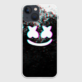 Чехол для iPhone 13 mini с принтом MARSHMELLO GLITCH   МАРШМЕЛЛО НЕОН ,  |  | dj | glitch | marshmello | usa | америка | глитч | клубная музыка | маршмелло | музыка | музыкант