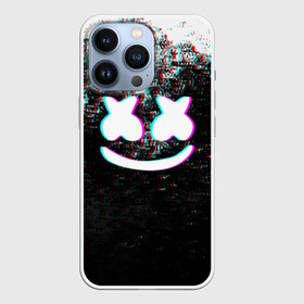 Чехол для iPhone 13 Pro с принтом MARSHMELLO GLITCH   МАРШМЕЛЛО НЕОН ,  |  | dj | glitch | marshmello | usa | америка | глитч | клубная музыка | маршмелло | музыка | музыкант