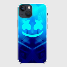 Чехол для iPhone 13 mini с принтом MARSHMELLO NEON | МАРШМЕЛЛО НЕОН ,  |  | dj | glitch | marshmello | neon | techno | usa | абстракция | америка | глитч | клубная музыка | маршмелло | музыка | музыкант | неон | техно