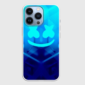 Чехол для iPhone 13 Pro с принтом MARSHMELLO NEON | МАРШМЕЛЛО НЕОН ,  |  | dj | glitch | marshmello | neon | techno | usa | абстракция | америка | глитч | клубная музыка | маршмелло | музыка | музыкант | неон | техно