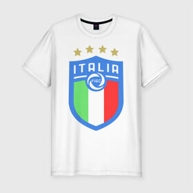 Мужская футболка премиум с принтом Сборная Италии , 92% хлопок, 8% лайкра | приталенный силуэт, круглый вырез ворота, длина до линии бедра, короткий рукав | italia | italy | squadra azzurra | италия | сборная италии | сборная италии по футболу | форма | футбольные сборные | чемпионат европы | чемпионат мира