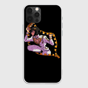 Чехол для iPhone 12 Pro с принтом JoJo Bizarre Adventure , силикон | область печати: задняя сторона чехла, без боковых панелей | Тематика изображения на принте: anime | aureo | jojo | jojos | jojos bizarre adventure | vento | боевик | джоджо | иероглиф | манга | приключения | стиль | ужасы | фэнтези | япония