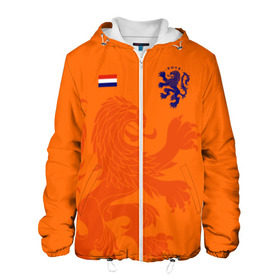 Мужская куртка 3D с принтом Сборная Голландии , ткань верха — 100% полиэстер, подклад — флис | прямой крой, подол и капюшон оформлены резинкой с фиксаторами, два кармана без застежек по бокам, один большой потайной карман на груди. Карман на груди застегивается на липучку | holland | nederland | netherlands | голландия | нидерланды | сборная голландии | сборная голландии по футболу | сборная нидерландов | форма | футбольные сборные | чемпионат
