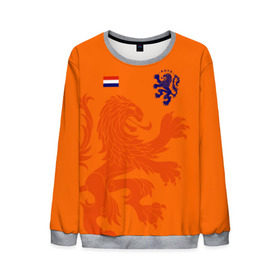 Мужской свитшот 3D с принтом Сборная Голландии , 100% полиэстер с мягким внутренним слоем | круглый вырез горловины, мягкая резинка на манжетах и поясе, свободная посадка по фигуре | holland | nederland | netherlands | голландия | нидерланды | сборная голландии | сборная голландии по футболу | сборная нидерландов | форма | футбольные сборные | чемпионат