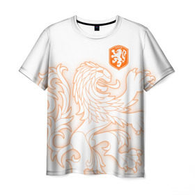 Мужская футболка 3D с принтом Сборная Голландии , 100% полиэфир | прямой крой, круглый вырез горловины, длина до линии бедер | Тематика изображения на принте: holland | nederland | netherlands | голландия | нидерланды | сборная голландии | сборная голландии по футболу | сборная нидерландов | форма | футбольные сборные | чемпионат