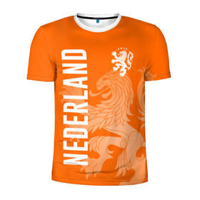 Мужская футболка 3D спортивная с принтом Сборная Голландии , 100% полиэстер с улучшенными характеристиками | приталенный силуэт, круглая горловина, широкие плечи, сужается к линии бедра | holland | nederland | netherlands | голландия | нидерланды | сборная голландии | сборная голландии по футболу | сборная нидерландов | форма | футбольные сборные | чемпионат