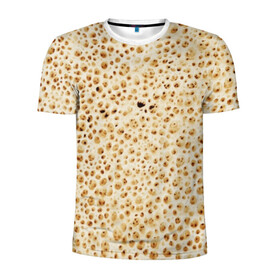 Мужская футболка 3D спортивная с принтом Блин , 100% полиэстер с улучшенными характеристиками | приталенный силуэт, круглая горловина, широкие плечи, сужается к линии бедра | блин | блины | жареный | лаваш | текстура | фон | хлеб