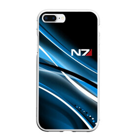 Чехол для iPhone 7Plus/8 Plus матовый с принтом MASS EFFECT , Силикон | Область печати: задняя сторона чехла, без боковых панелей | n7 | броня | костюм | масс эффект | н7 | стальная броня | шепард