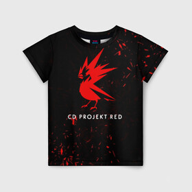 Детская футболка 3D с принтом CD RPOJECT RED , 100% гипоаллергенный полиэфир | прямой крой, круглый вырез горловины, длина до линии бедер, чуть спущенное плечо, ткань немного тянется | 2019 | cd project red | cyberpunk 2077 | future | hack | night city | samurai | sci fi | андроиды | безумие | будущее | киберпанк 2077 | логотип | роботы | самураи | фантастика | цифры