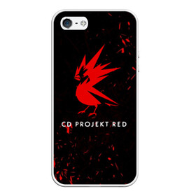 Чехол для iPhone 5/5S матовый с принтом CD RPOJECT RED , Силикон | Область печати: задняя сторона чехла, без боковых панелей | Тематика изображения на принте: 2019 | cd project red | cyberpunk 2077 | future | hack | night city | samurai | sci fi | андроиды | безумие | будущее | киберпанк 2077 | логотип | роботы | самураи | фантастика | цифры