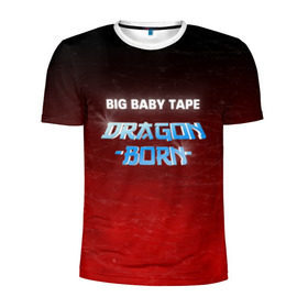 Мужская футболка 3D спортивная с принтом BIG BABY TAPE - DRAGONBORN , 100% полиэстер с улучшенными характеристиками | приталенный силуэт, круглая горловина, широкие плечи, сужается к линии бедра | big ba | big baby tape   dragonborn | big baby tape gimme | big baby tape gimme the loot | big baby tape loot | gimme the loot big baby tape | hokage big baby | tape текст | биг бейби тейп