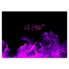 Поздравительная открытка с принтом LIL PEEP , 100% бумага | плотность бумаги 280 г/м2, матовая, на обратной стороне линовка и место для марки
 | lil peep | lil prince | logo | music | pink | rap | зарубежная музыка | зарубежные | лил пип | лого | маленький принц | музыка | реп | розовый