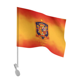 Флаг для автомобиля с принтом Сборная Испании , 100% полиэстер | Размер: 30*21 см | espana | la furia roja | spain | испания | красная фурия | сборная испании | сборная испании по футболу | сборные | форма | футбол | чемпионат