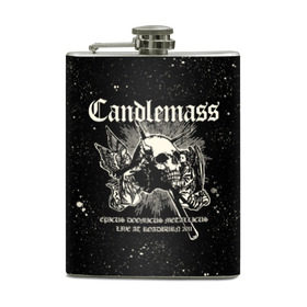 Фляга с принтом Candlemass , металлический корпус | емкость 0,22 л, размер 125 х 94 мм. Виниловая наклейка запечатывается полностью | Тематика изображения на принте: doom | metal | группы | дум | дум метал | метал | музыка | рок