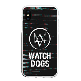 Чехол для iPhone XS Max матовый с принтом WATCH DOGS , Силикон | Область печати: задняя сторона чехла, без боковых панелей | action | ct os | ded sec | fox | game | gamer | glitch | hacker | player | watch dogs | watch dogs 2 | глитч | знак лиса | игра | компьютерная игра | маркус | хакер