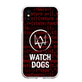 Чехол для iPhone XS Max матовый с принтом WATCH DOGS , Силикон | Область печати: задняя сторона чехла, без боковых панелей | action | ct os | ded sec | fox | game | gamer | glitch | hacker | player | watch dogs | watch dogs 2 | глитч | знак лиса | игра | компьютерная игра | маркус | хакер