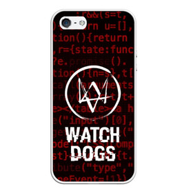 Чехол для iPhone 5/5S матовый с принтом WATCH DOGS , Силикон | Область печати: задняя сторона чехла, без боковых панелей | action | ct os | ded sec | fox | game | gamer | glitch | hacker | player | watch dogs | watch dogs 2 | глитч | знак лиса | игра | компьютерная игра | маркус | хакер