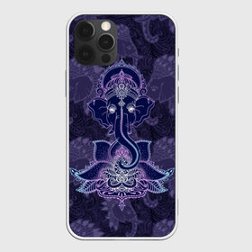 Чехол для iPhone 12 Pro Max с принтом Ганеша , Силикон |  | character | deity | elephant | flower | ganesh | god | head | hinduism | jewels | lord | lotus | mohawk | ornament | pattern | well being | wisdom | благополучие | бог | божество | владыка | ганеша | голова | драгоценности | индуизм | ирокез | лотос | муд