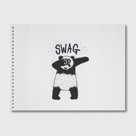 Альбом для рисования с принтом Swag Panda , 100% бумага
 | матовая бумага, плотность 200 мг. | animal | art | authority | bear | dab | drawing | gesture | graphics | indisputable | panda | swag | wild | авторитет | графика | даб | дикий | жест | животное | искусство | медведь | непререкаемый | панда | рисунок | свэг