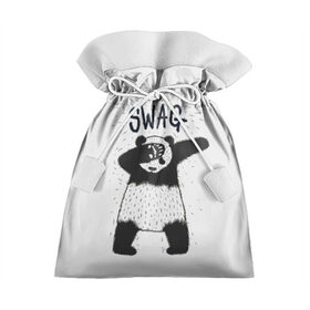 Подарочный 3D мешок с принтом Swag Panda , 100% полиэстер | Размер: 29*39 см | animal | art | authority | bear | dab | drawing | gesture | graphics | indisputable | panda | swag | wild | авторитет | графика | даб | дикий | жест | животное | искусство | медведь | непререкаемый | панда | рисунок | свэг