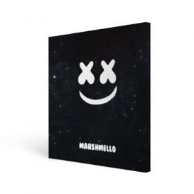 Холст квадратный с принтом Marshmello Cosmos , 100% ПВХ |  | dj | marshmello | usa | америка | клубная музыка | мармело | маршмелло | маршмеллоу | музыка | музыкант