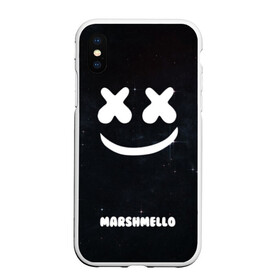Чехол для iPhone XS Max матовый с принтом Marshmello Cosmos , Силикон | Область печати: задняя сторона чехла, без боковых панелей | dj | marshmello | usa | америка | клубная музыка | мармело | маршмелло | маршмеллоу | музыка | музыкант