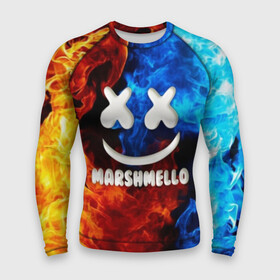 Мужской рашгард 3D с принтом Marshmello Fire ,  |  | dj | fire | marshmello | usa | америка | вода | клубная музыка | мармело | маршмелло | маршмеллоу | музыка | музыкант | огонь