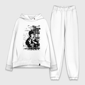 Женский костюм хлопок Oversize с принтом Брюс Ли ,  |  | box | boxing | bruce lee | champion | dragon | fight | fighter | judo | muay thai | team | tiger | ufc | актер | али | бо | боевые | бой | бокс | боксер | борьба | брюс ли | воин | дзюдо | дракон | единоборства | искусство | карате | контакт | кулак