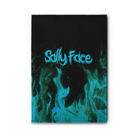 Обложка для автодокументов с принтом SALLY FACE FIRE , натуральная кожа |  размер 19,9*13 см; внутри 4 больших “конверта” для документов и один маленький отдел — туда идеально встанут права | face | fire | game | horror | larry | sally | sally face | sanity s fall | игра | ларри | мальчик с протезом | огонь | салли | салли фейс | ужасы