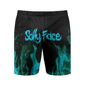Мужские шорты 3D спортивные с принтом SALLY FACE FIRE ,  |  | face | fire | game | horror | larry | sally | sally face | sanity s fall | игра | ларри | мальчик с протезом | огонь | салли | салли фейс | ужасы