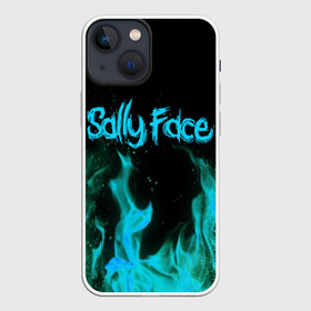 Чехол для iPhone 13 mini с принтом SALLY FACE FIRE ,  |  | Тематика изображения на принте: face | fire | game | horror | larry | sally | sally face | sanity s fall | игра | ларри | мальчик с протезом | огонь | салли | салли фейс | ужасы