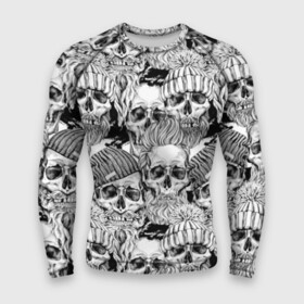 Мужской рашгард 3D с принтом Human skulls ,  |  | beard | death | fashionable | hairstyle | hat | hipster | human | knitted | men | mustache | skull | street | style | symbol | борода | вязаная | модная | мужчины | прическа | символ | стиль | уличный | усы | хипстер | человеческие | черепа | шап