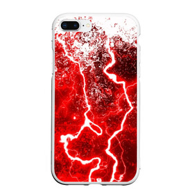 Чехол для iPhone 7Plus/8 Plus матовый с принтом БРЫЗГИ КРАСОК(RED STORM) , Силикон | Область печати: задняя сторона чехла, без боковых панелей | Тематика изображения на принте: abstraction | tie dye | watercolor | абстракция красок | акварель | акриловый | брызги красок | живопись | краска | потертость красок | размытые краски | текстуры | черно белый | яркие краски