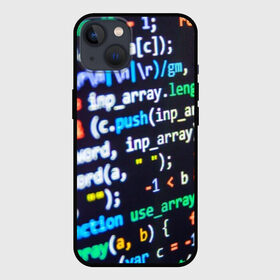Чехол для iPhone 13 с принтом ТЫЖ ПРОГРАММИСТ ,  |  | буквы | код | кодер | коды | переменные | программирование | программист | си плас плас | строки кода | цифры