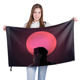 Флаг 3D с принтом Райан Гослинг , 100% полиэстер | плотность ткани — 95 г/м2, размер — 67 х 109 см. Принт наносится с одной стороны | бегущий по лезвию | райан гослинг