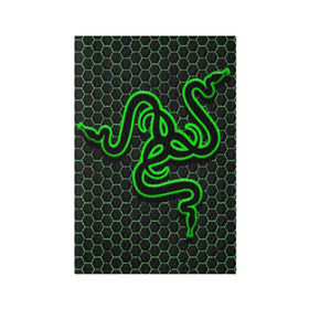 Обложка для паспорта матовая кожа с принтом RAZER , натуральная матовая кожа | размер 19,3 х 13,7 см; прозрачные пластиковые крепления | game | razer | texture | зеленый | игровое лого | игромания | игры | рэйзер | текстуры