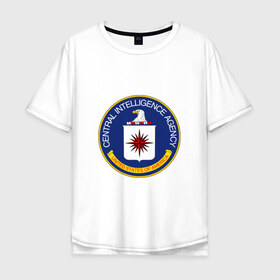 Мужская футболка хлопок Oversize с принтом CIA , 100% хлопок | свободный крой, круглый ворот, “спинка” длиннее передней части | agency | america | central | cia | intelligence | of | states | united | usa | америки | разведывательное | соединённые | сообщество | сша | управление | центральное | цру | штаты