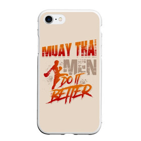 Чехол для iPhone 7/8 матовый с принтом Muay Thai , Силикон | Область печати: задняя сторона чехла, без боковых панелей | fight | muay thai | thai boxing | ufc | бокс | ката | кикбоксин | лаос | лоу кик | муай | мьянма | поединок | таиланд | тай | тайский | таолу