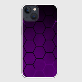 Чехол для iPhone 13 с принтом Неоновая броня ,  |  | abstraction | geometry | hexagon | techno | абстракция | броня | геометрия | краски | неон | неоновый | сетка | соты | стальная броня | текстура | шестигранники