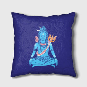 Подушка 3D с принтом Шива , наволочка – 100% полиэстер, наполнитель – холлофайбер (легкий наполнитель, не вызывает аллергию). | состоит из подушки и наволочки. Наволочка на молнии, легко снимается для стирки | Тематика изображения на принте: blue | cobra | destroyer | destruction | gods | great | hinduism | india | meditation | om | peace | power | religion | shiva | trident | yoga | боги | великий | власть | знание | индия | индуизм | йога | кайлас | кобра | медитация | ом | разрушение | раз