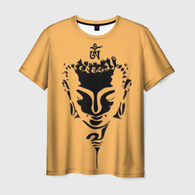 Мужская футболка 3D с принтом Будда , 100% полиэфир | прямой крой, круглый вырез горловины, длина до линии бедер | background | black | buddha | buddhism | knowledge | meditation | om | philosophy | religion | symbol | white | yoga | белый | будда | буддизм | знание | йога | медитация | ом | религия | символ | философия | фон | черный