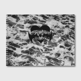 Альбом для рисования с принтом Lizer (5) , 100% бумага
 | матовая бумага, плотность 200 мг. | hate | lizer | rap | лазер | лизер | любовь | реп